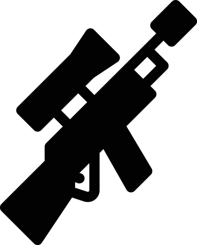 ilustración de vector de rifle en un fondo. símbolos de calidad premium. iconos vectoriales para concepto y diseño gráfico.
