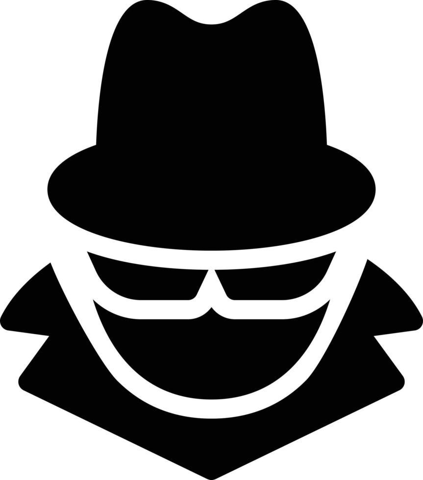 ilustración de vector de detective en un fondo. símbolos de calidad premium. iconos vectoriales para concepto y diseño gráfico.