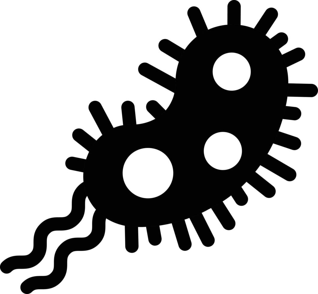 ilustración vectorial de bacterias en un fondo. símbolos de calidad premium. iconos vectoriales para concepto y diseño gráfico. vector