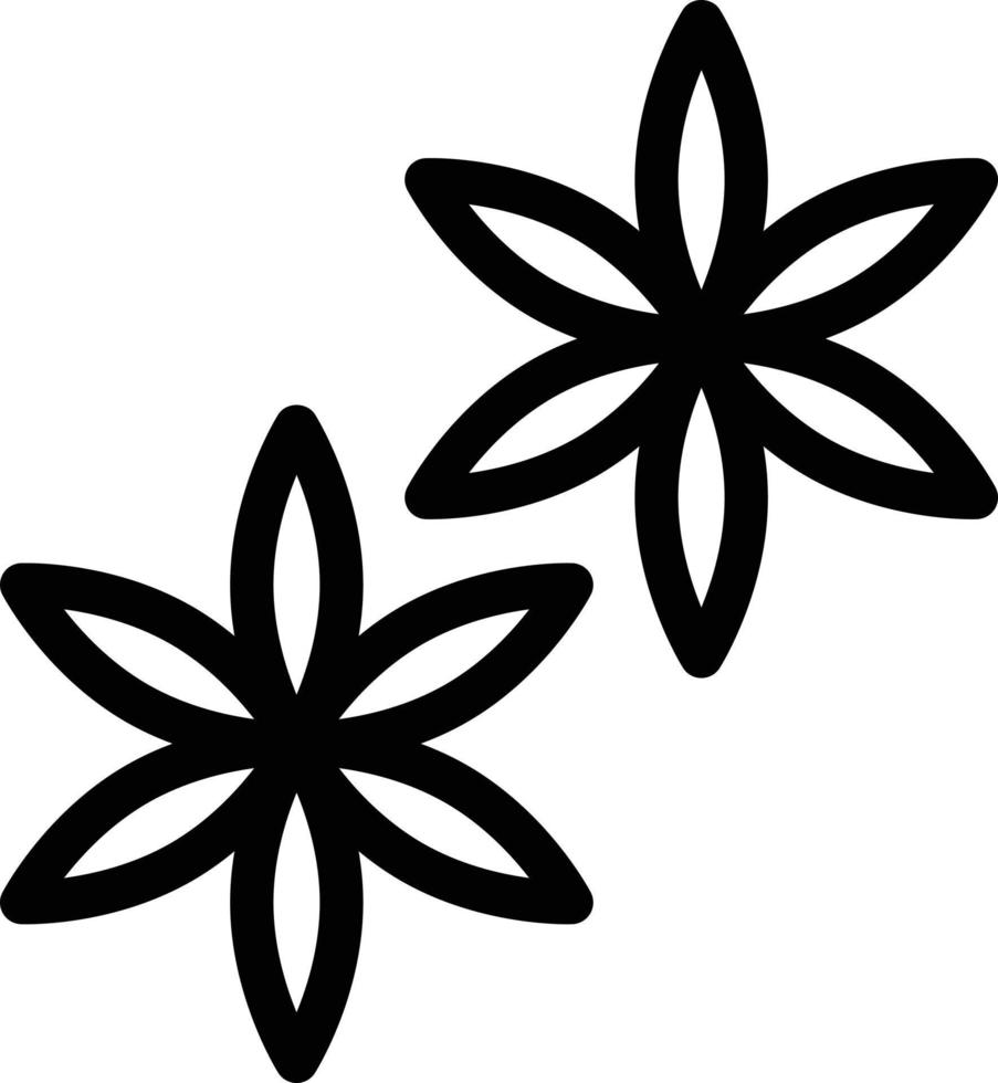 star anise vector illustration on a background.Premium quality symbols.vector icons for concept and graphic design.