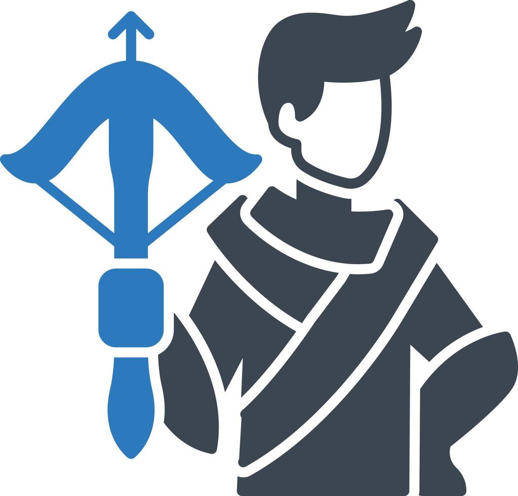 archer vector illustration on a background.Premium quality symbols.vector icons for concept and graphic design.
