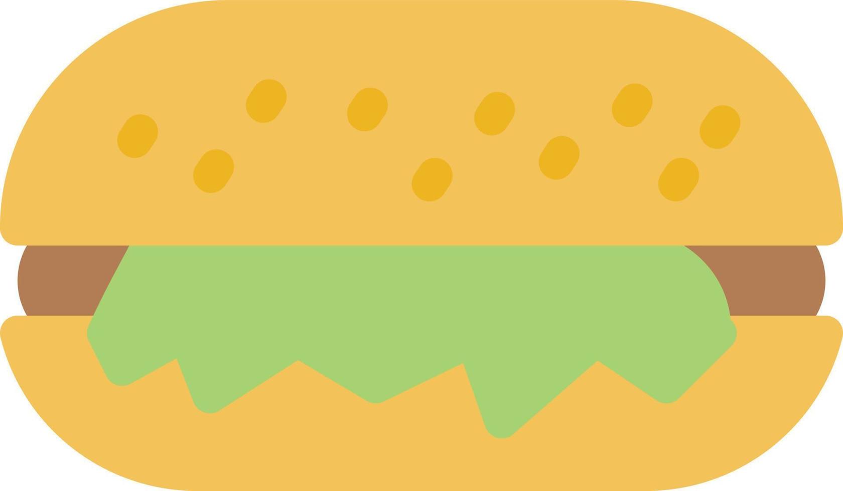 ilustración de vector de hamburguesa en un fondo. símbolos de calidad premium. iconos vectoriales para concepto y diseño gráfico.