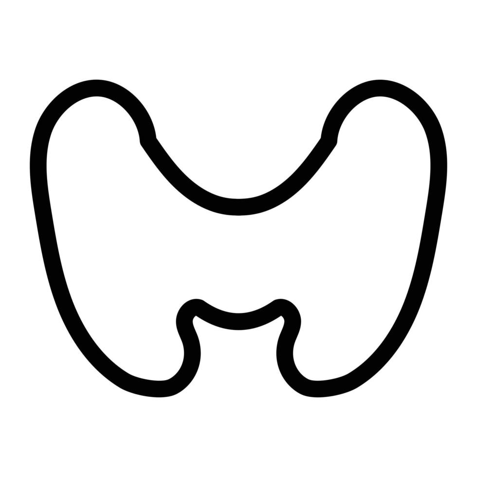 thyroid vector illustration on a background.Premium quality symbols.vector icons for concept and graphic design.