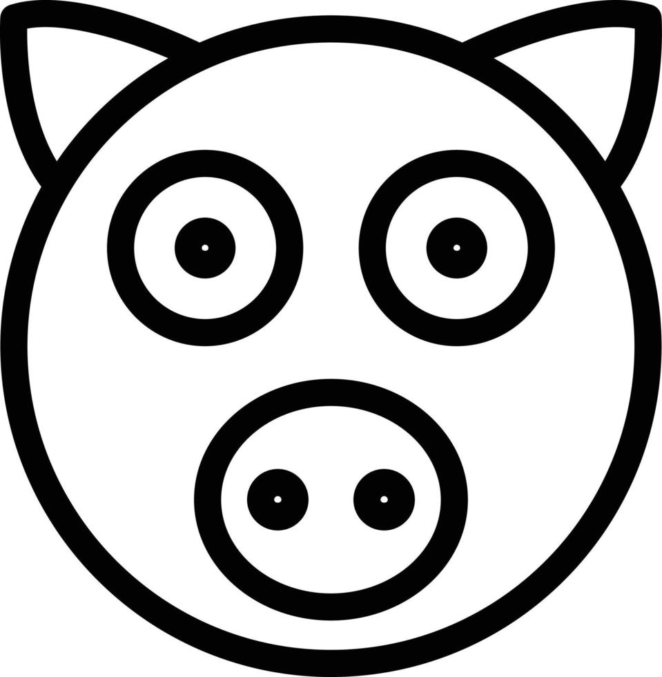 pig vector illustration on a background.Premium quality symbols.vector icons for concept and graphic design.