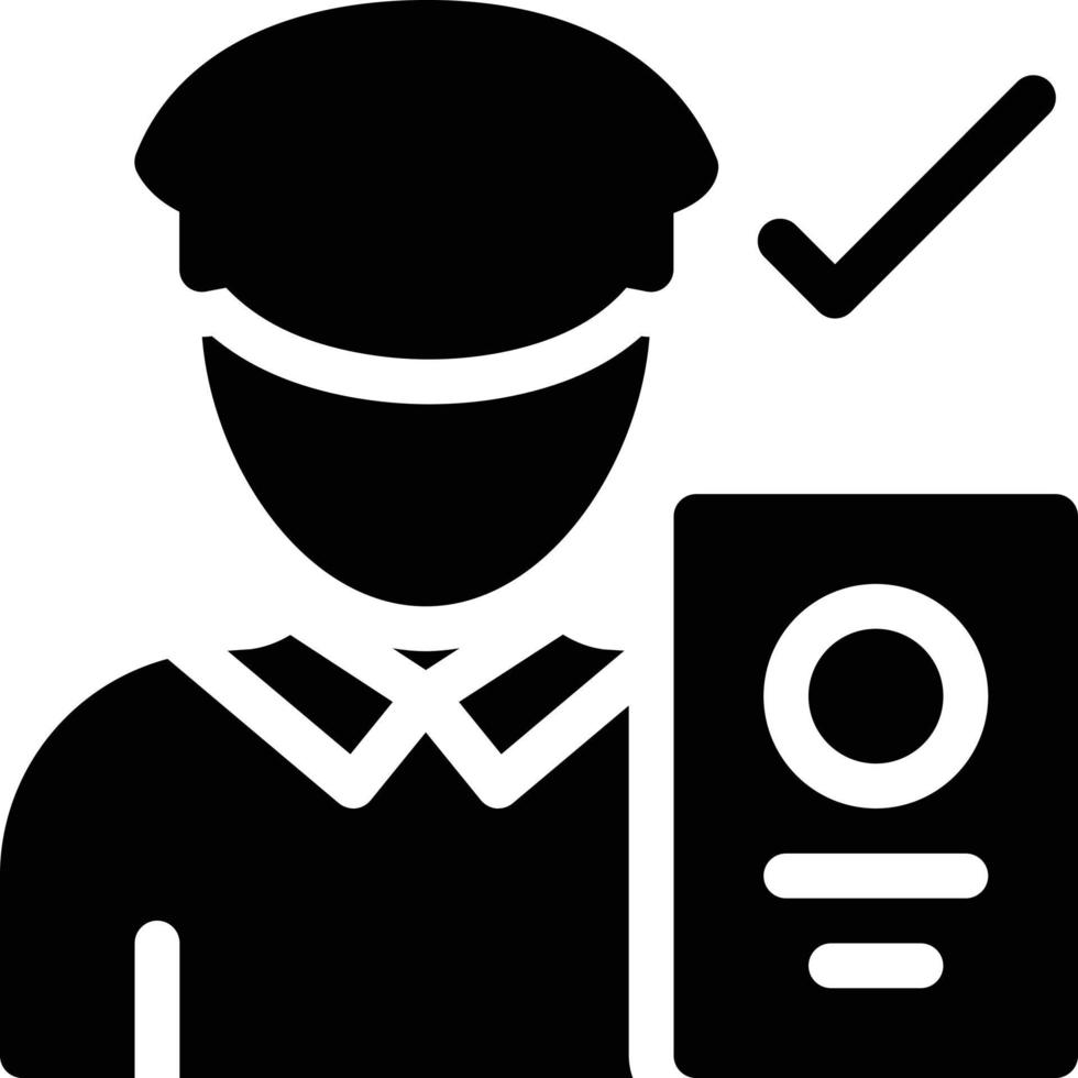 ilustración de vector de policía en un fondo. símbolos de calidad premium. iconos vectoriales para concepto y diseño gráfico.