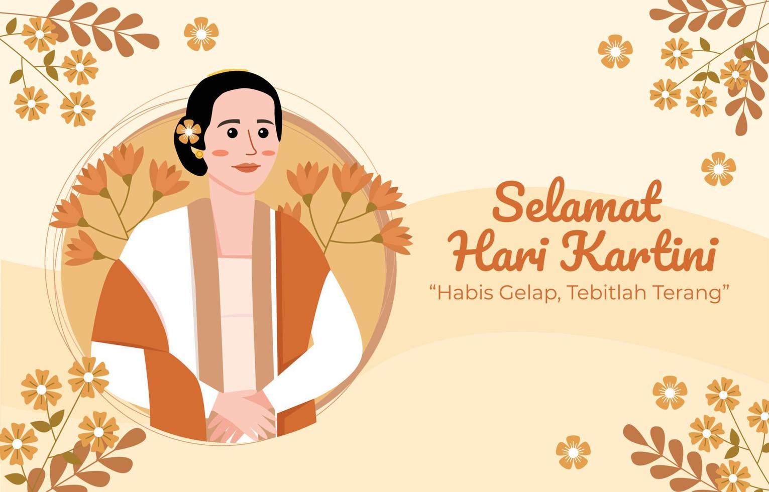 Kartini Day Background vector