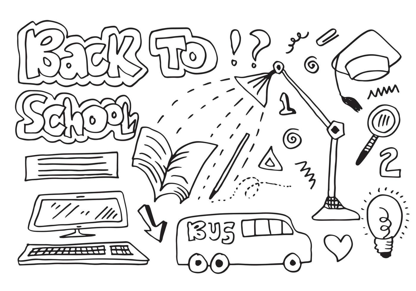 Vector illustration of back to school. Good for wrapping paper and website wallpapers.