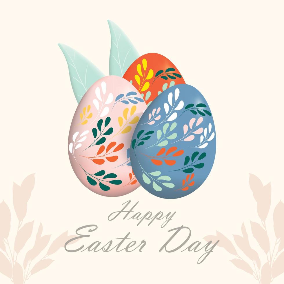 Happy Easter Day vector
