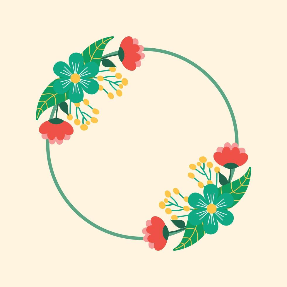 Colorful decorative floral botanical vector design