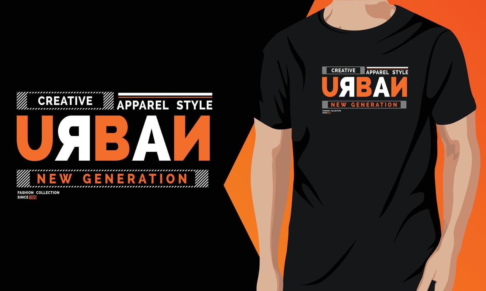 Urban T-shirt Print Design Vector Graphic Resource