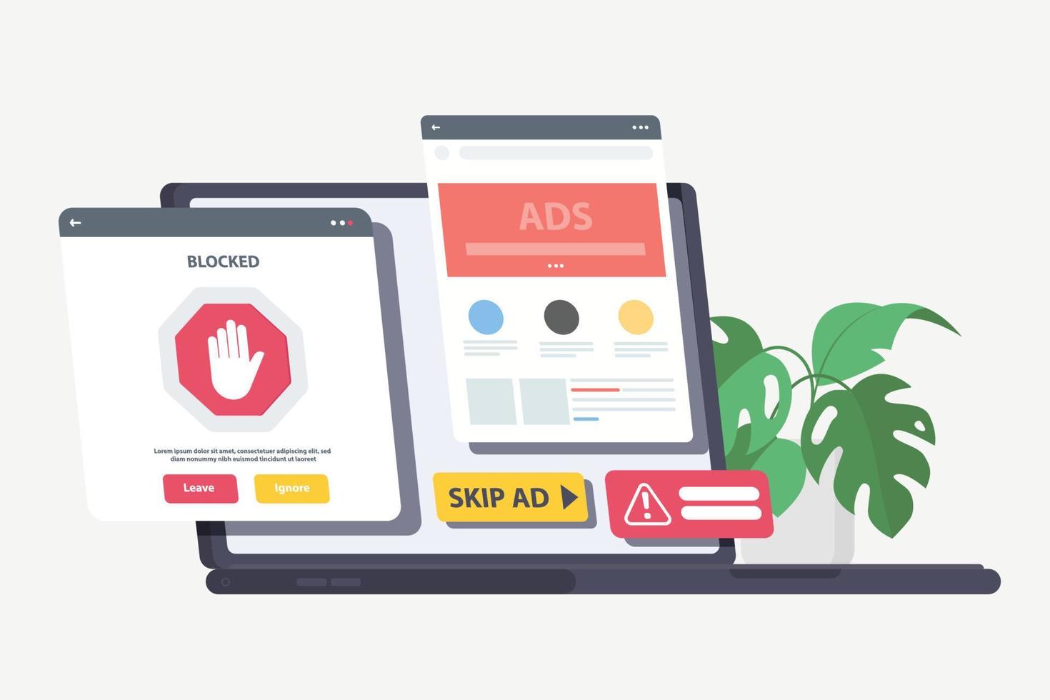 Pop up ads vector art icons and graphics for free download