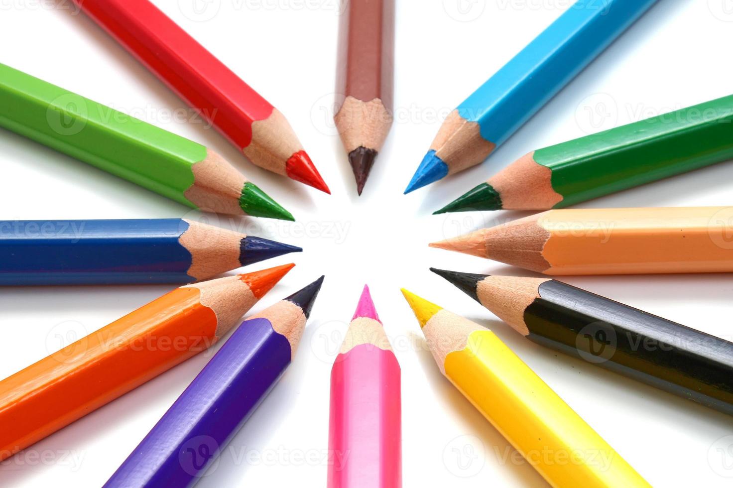 colors woden pencils photo