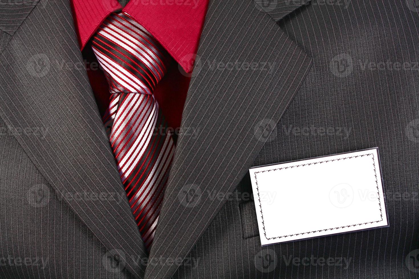 card empty ID badge photo