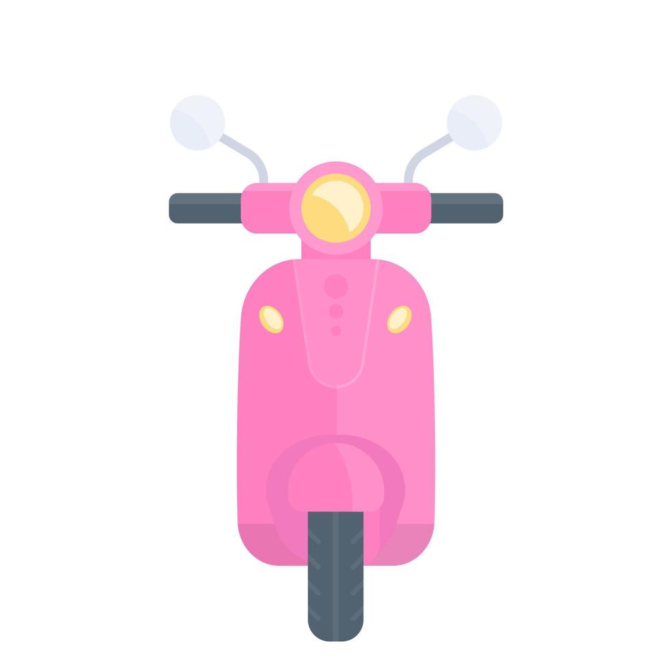 Scooter vector illustration, pink version