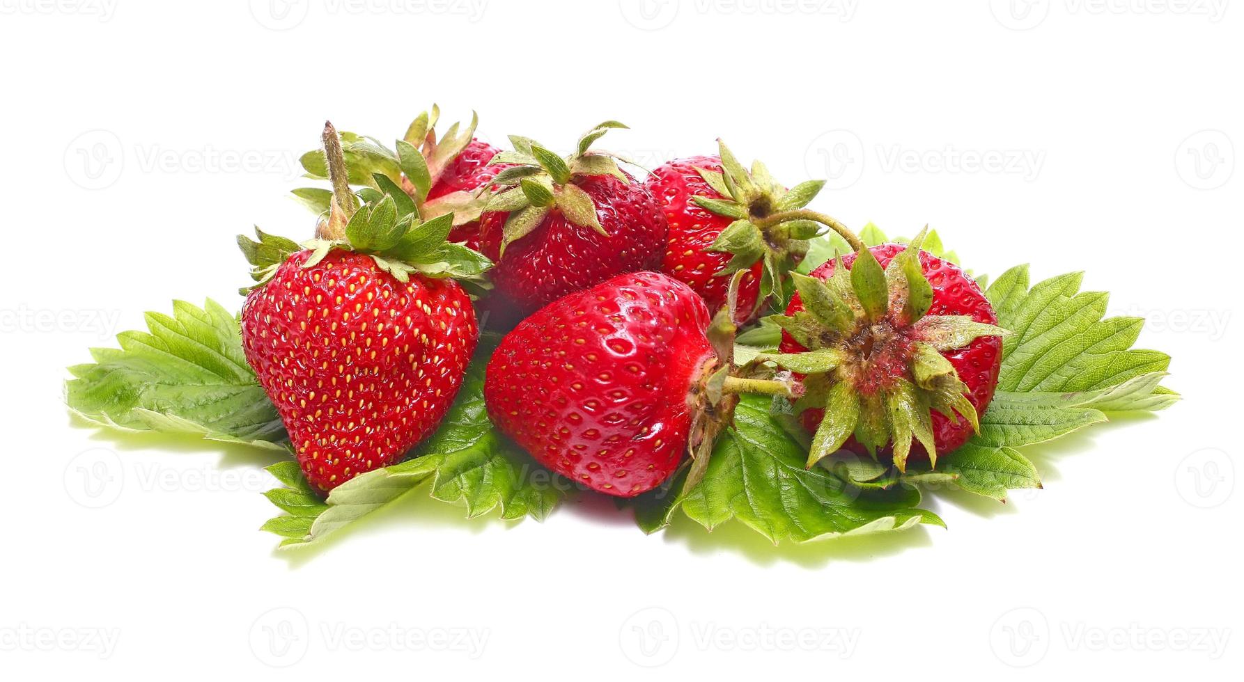 red ripe strawberry photo
