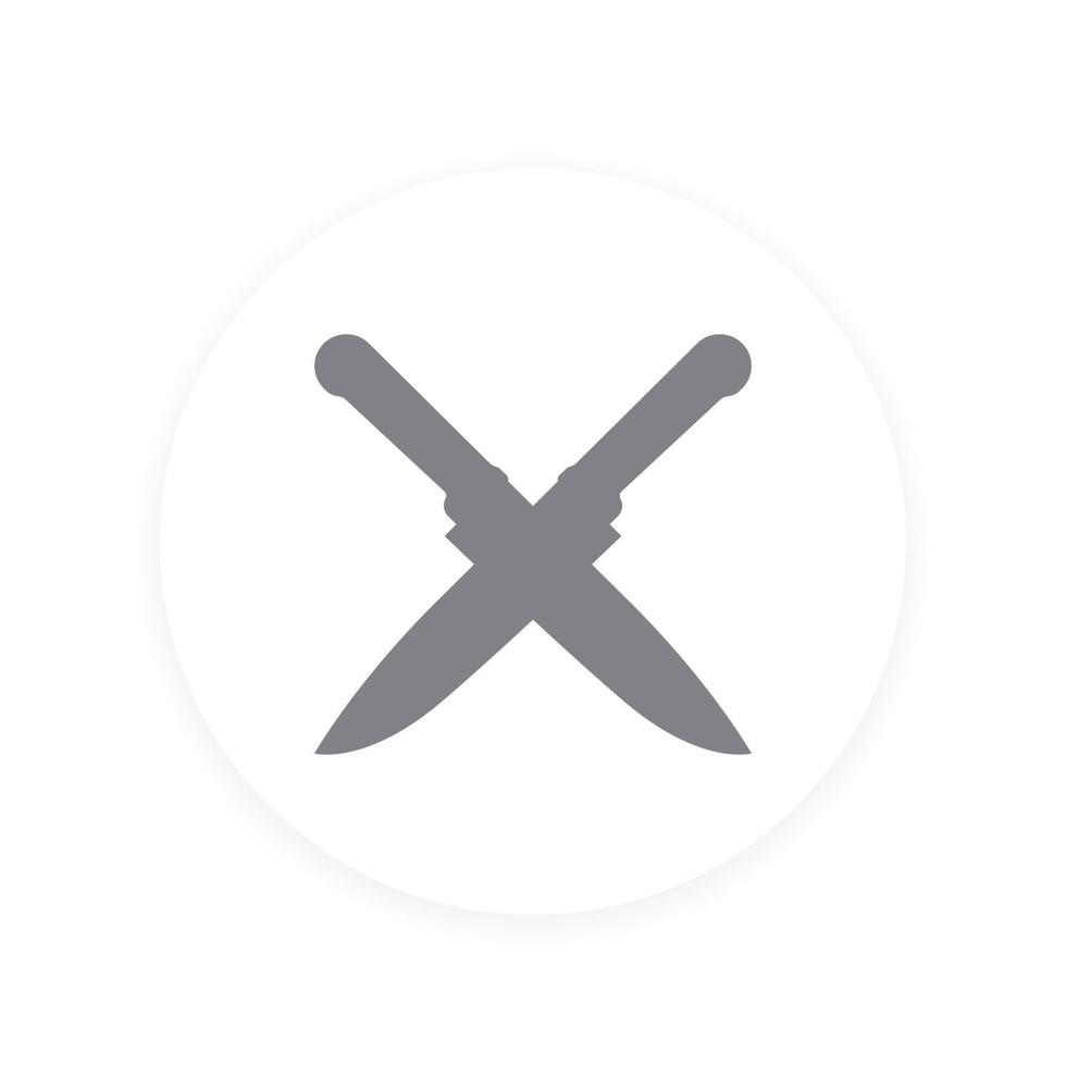 Knives vector icon