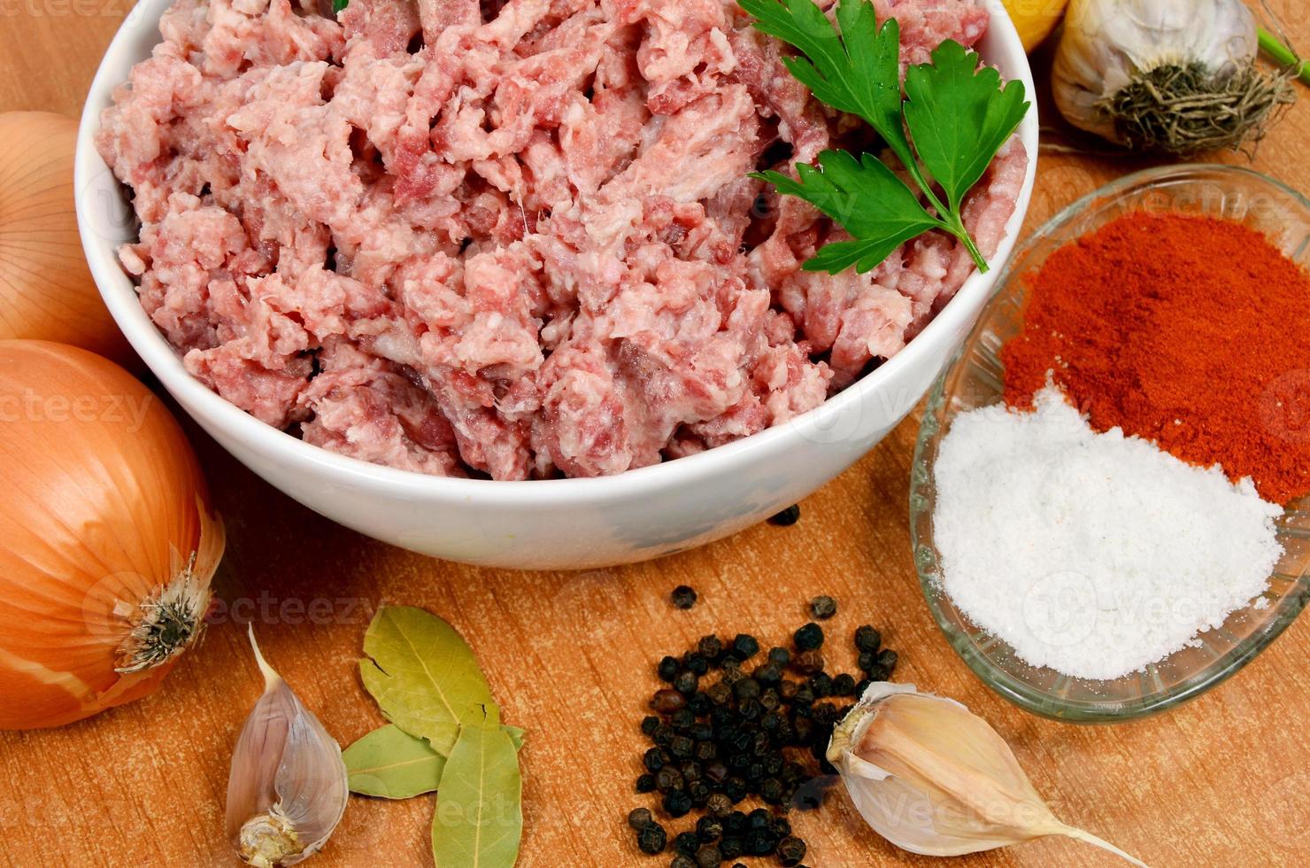 forcemeat with spices 7279880 Stock Photo at Vecteezy