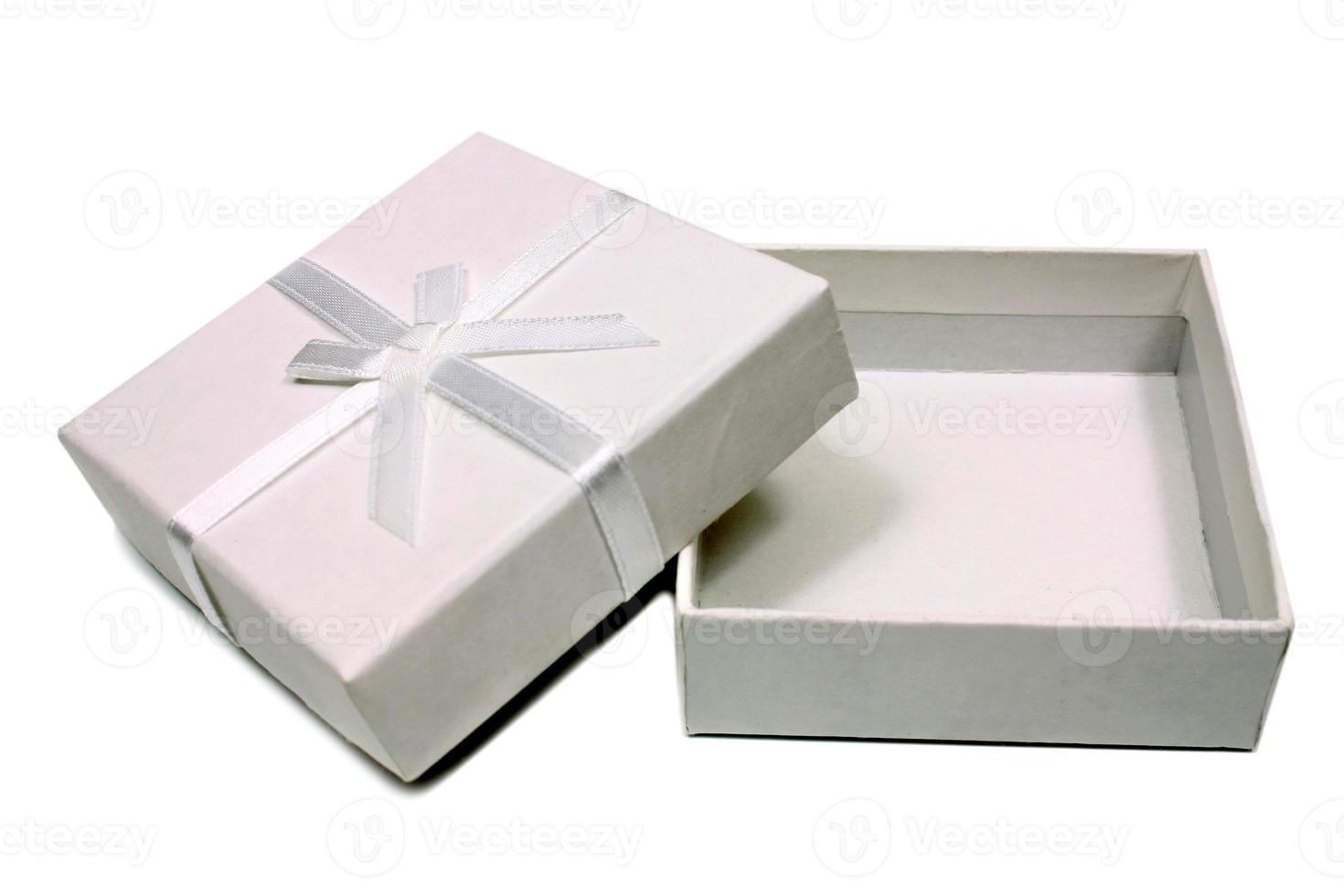 open white box for gifts photo