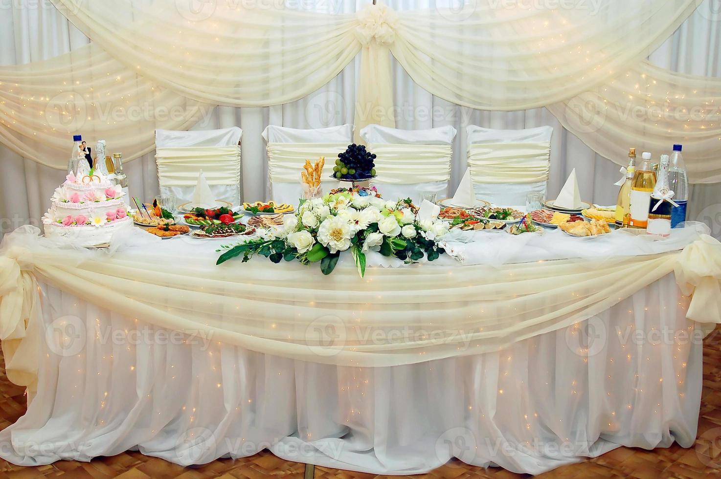 decorated festive table photo