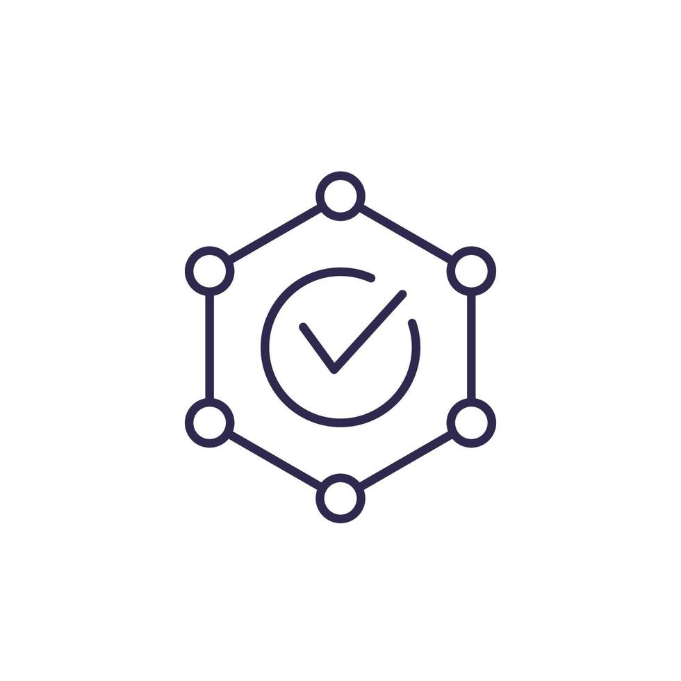 integrity vector line icon