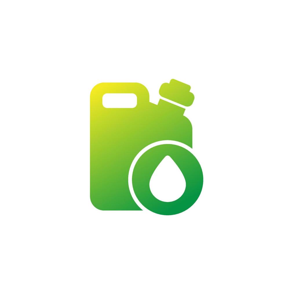canister icon with oil drop on white vector