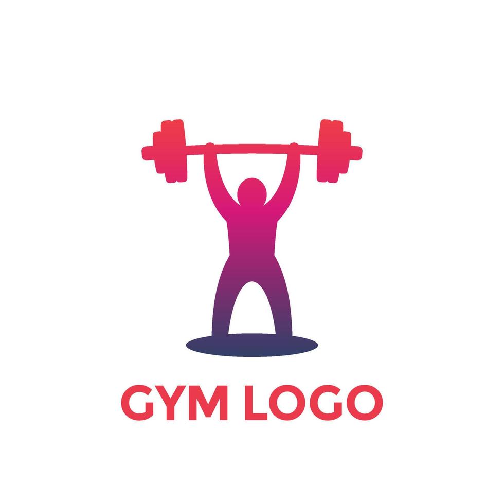 weightlifting vector logo element