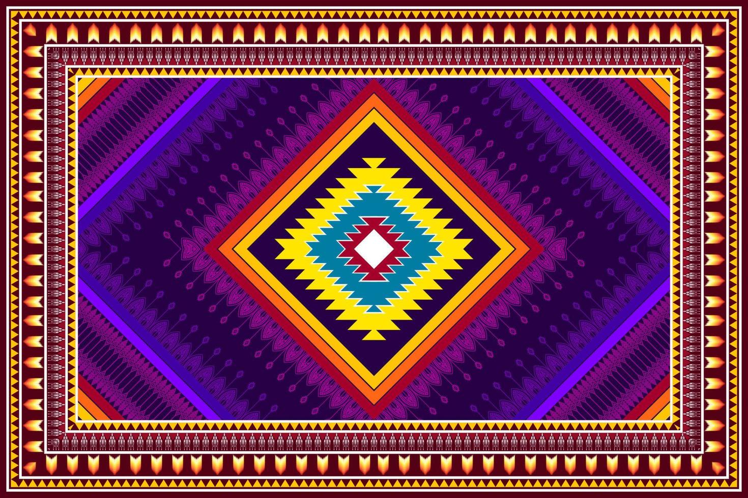 Abstract geometric ethnic pattern design. Aztec fabric carpet mandala ornament ethnic chevron textile decoration wallpaper. Tribal boho native ethnic traditional embroidery vector background