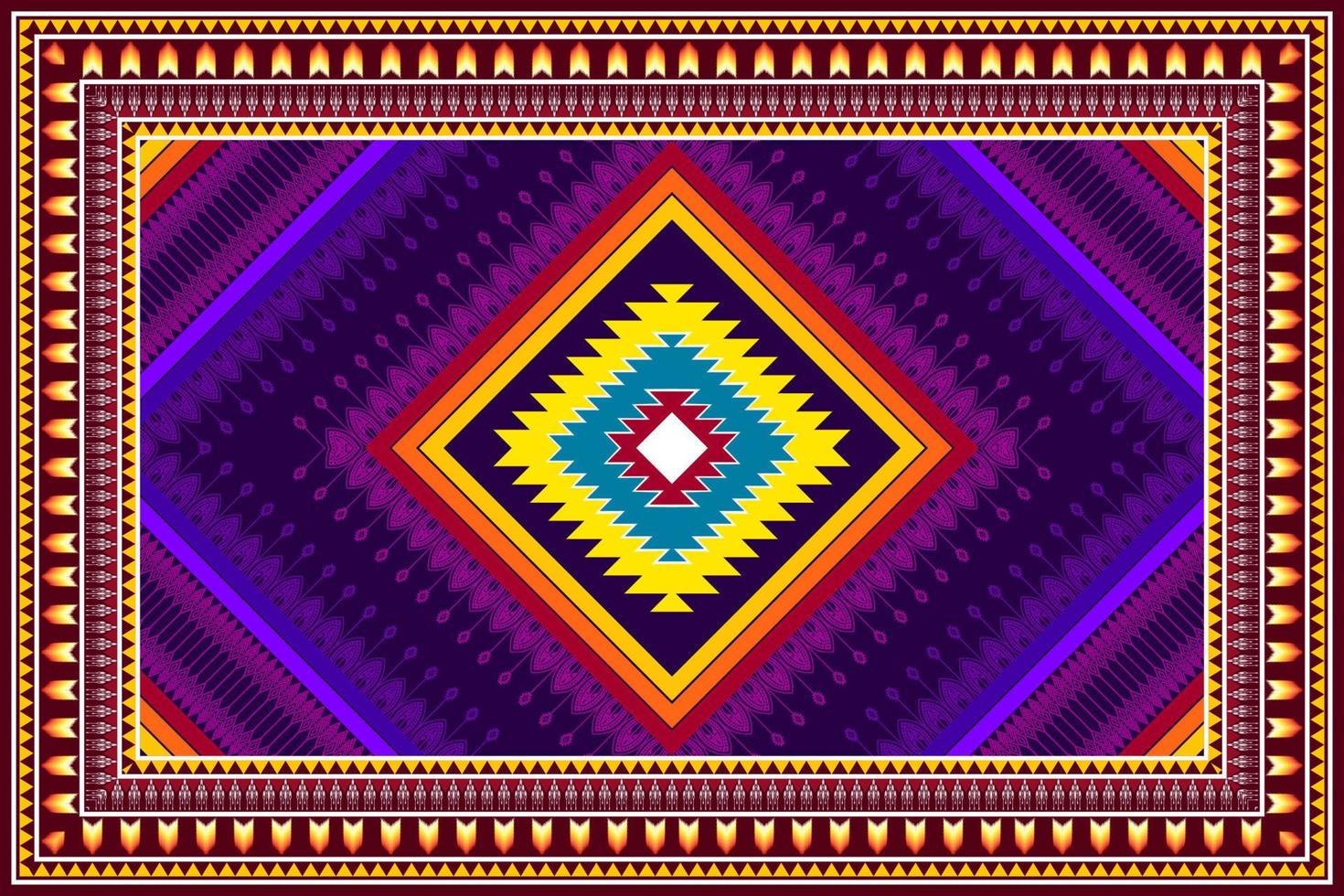 Abstract geometric ethnic pattern design. Aztec fabric carpet mandala ornament ethnic chevron textile decoration wallpaper. Tribal boho native ethnic traditional embroidery vector background