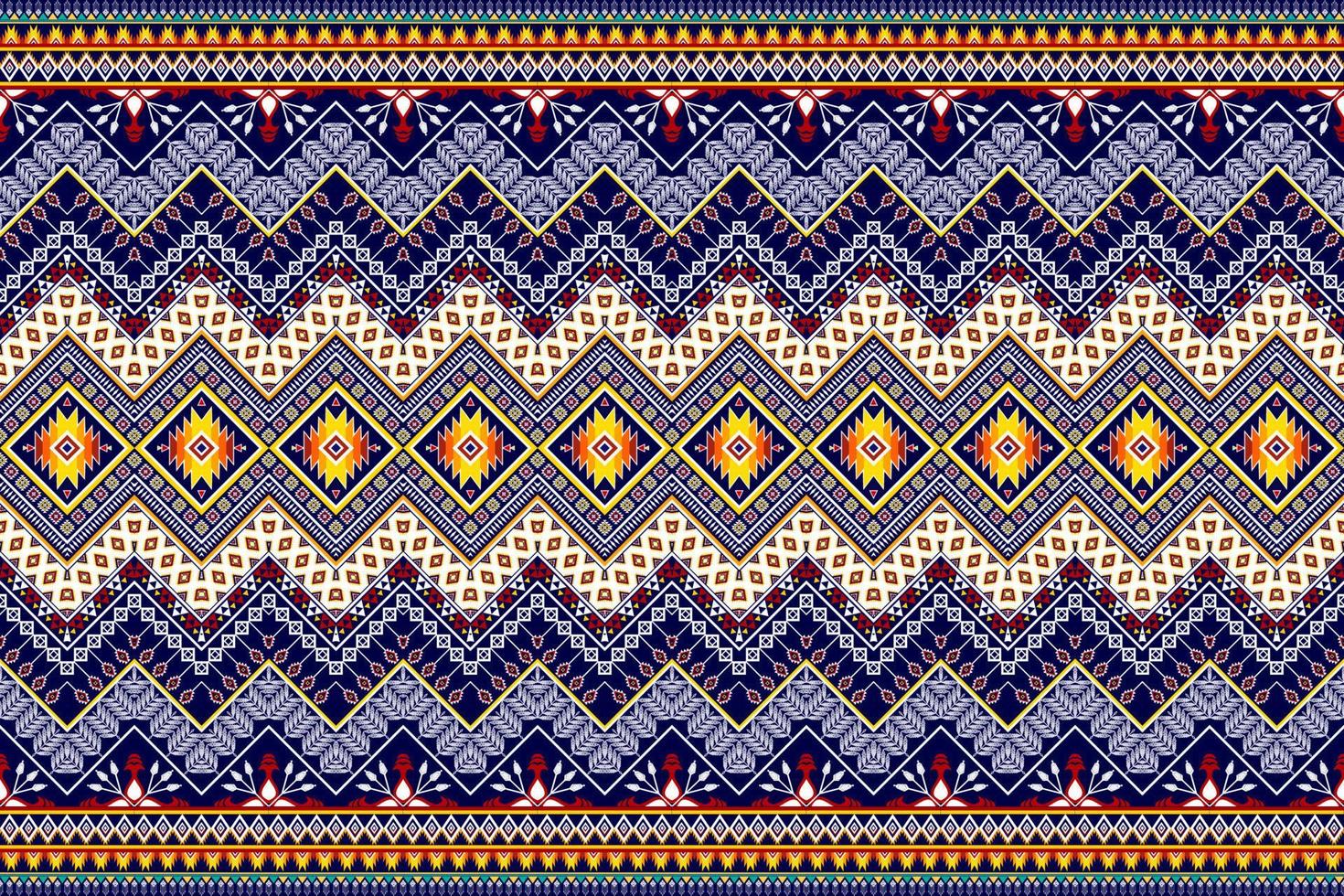 diseño de patrones étnicos geométricos abstractos. tela azteca alfombra mandala ornamento étnico chevron textil decoración papel tapiz. Fondo de vector de bordado tradicional étnico nativo boho tribal