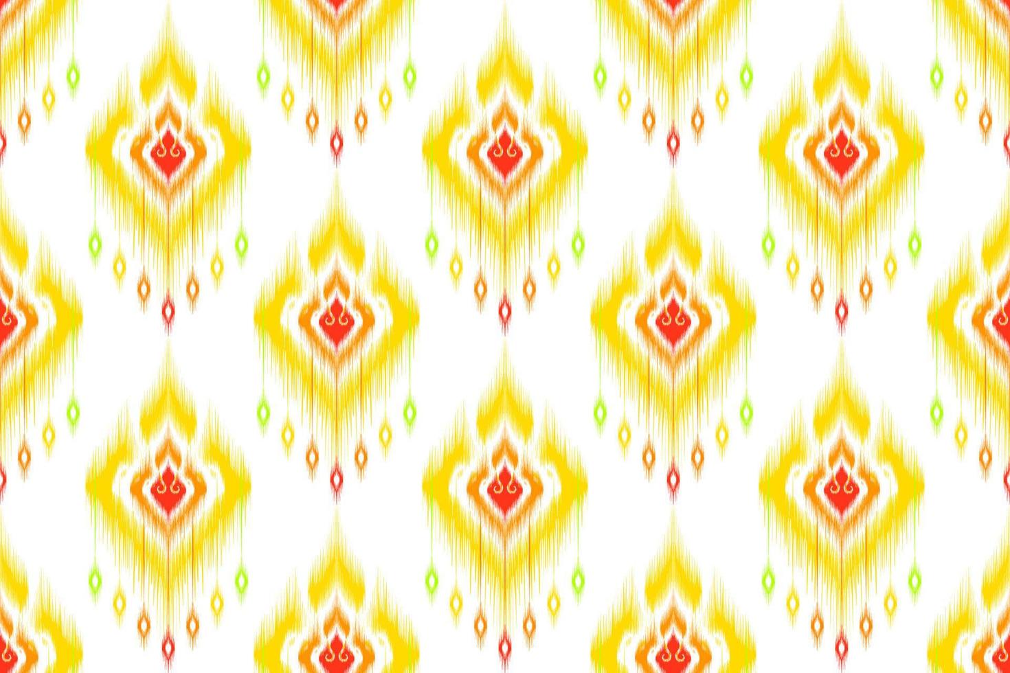 Ikat abstract geometric embroidery ethnic pattern design. Aztec fabric carpet mandala ornament chevron textile decoration wallpaper. Tribal boho native ethnic turkey traditional vector background