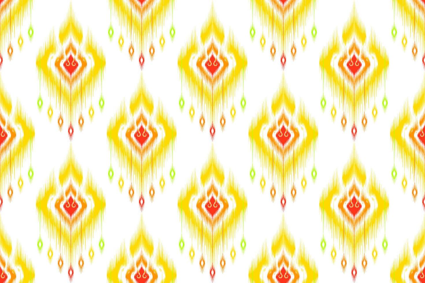 Ikat abstract geometric embroidery ethnic pattern design. Aztec fabric carpet mandala ornament chevron textile decoration wallpaper. Tribal boho native ethnic turkey traditional vector background