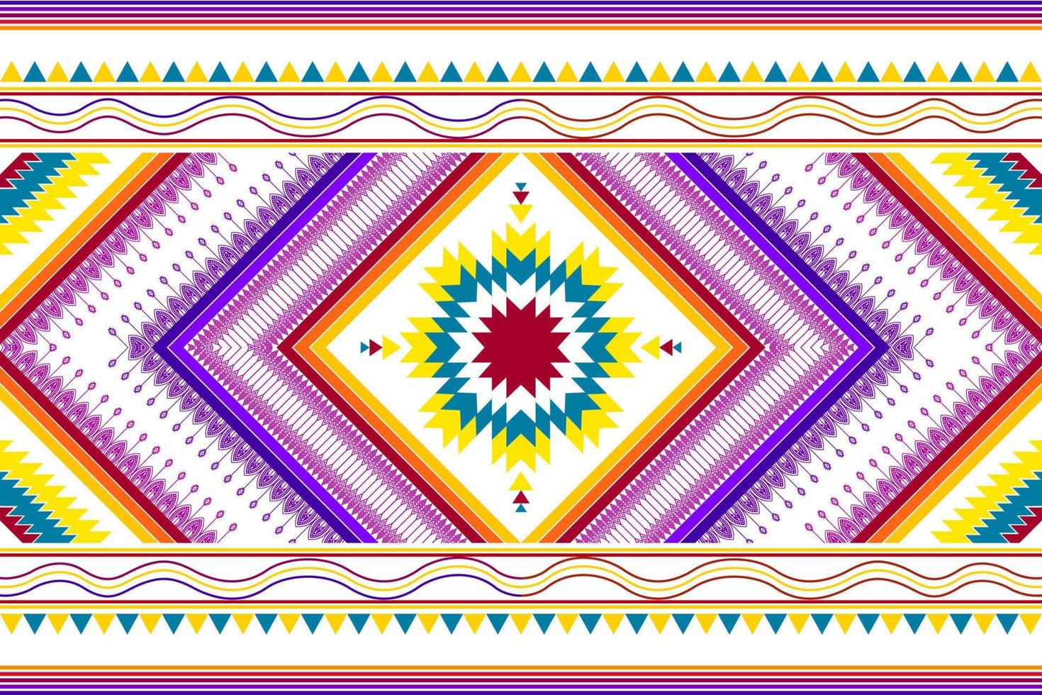 Abstract geometric ethnic pattern design. Aztec fabric carpet mandala ornament ethnic chevron textile decoration wallpaper. Tribal boho native ethnic traditional embroidery vector background