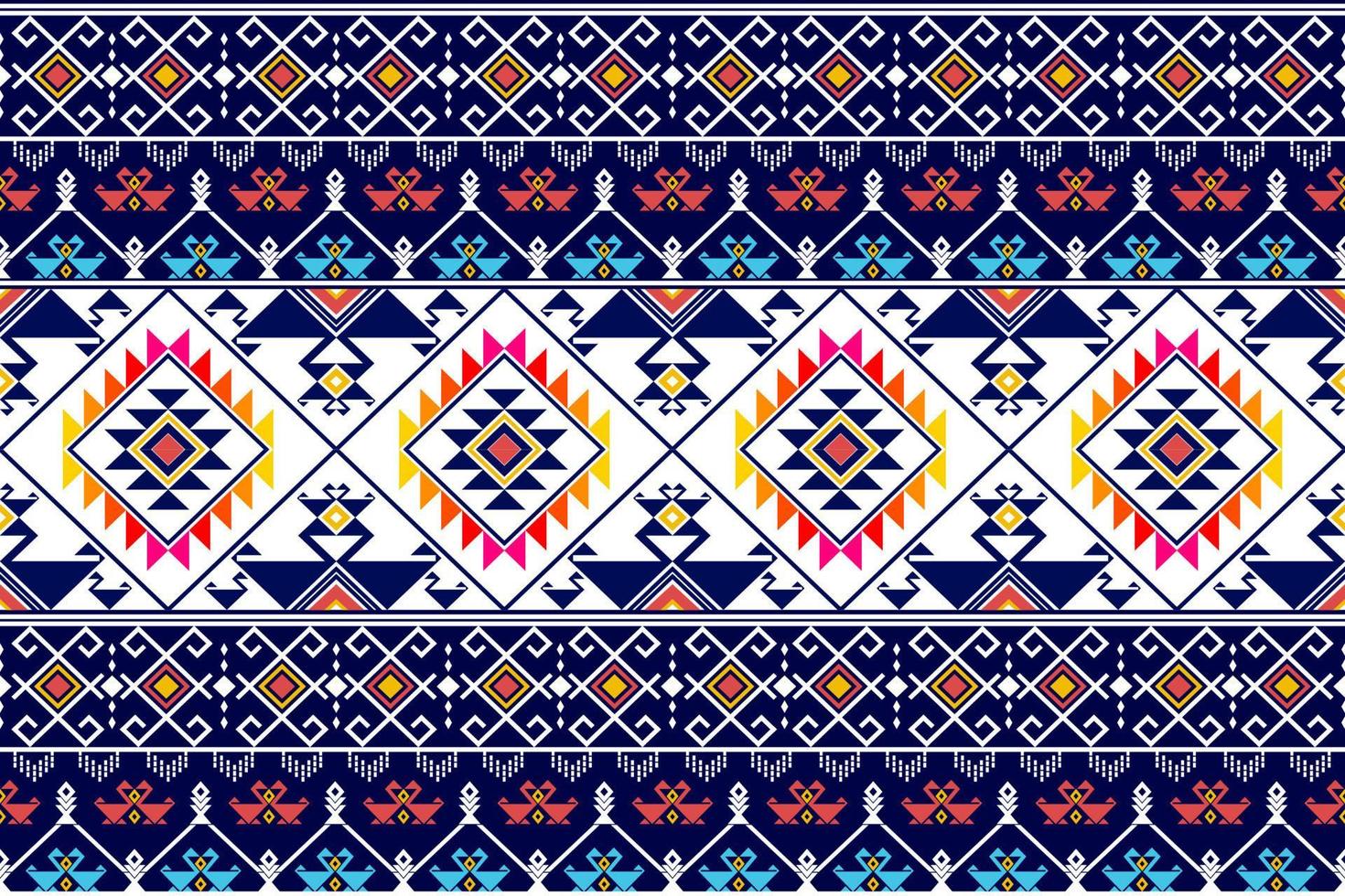 Abstract geometric ethnic pattern design. Aztec fabric carpet mandala ornament ethnic chevron textile decoration wallpaper. Tribal boho native ethnic traditional embroidery vector background