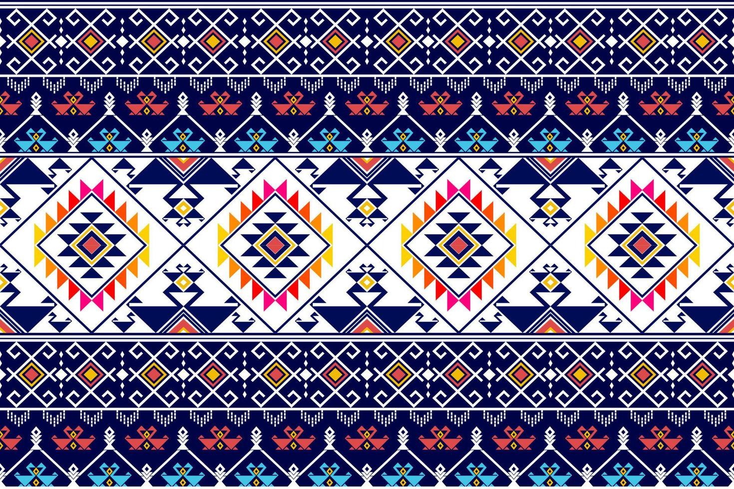 Abstract geometric ethnic pattern design. Aztec fabric carpet mandala ornament ethnic chevron textile decoration wallpaper. Tribal boho native ethnic traditional embroidery vector background