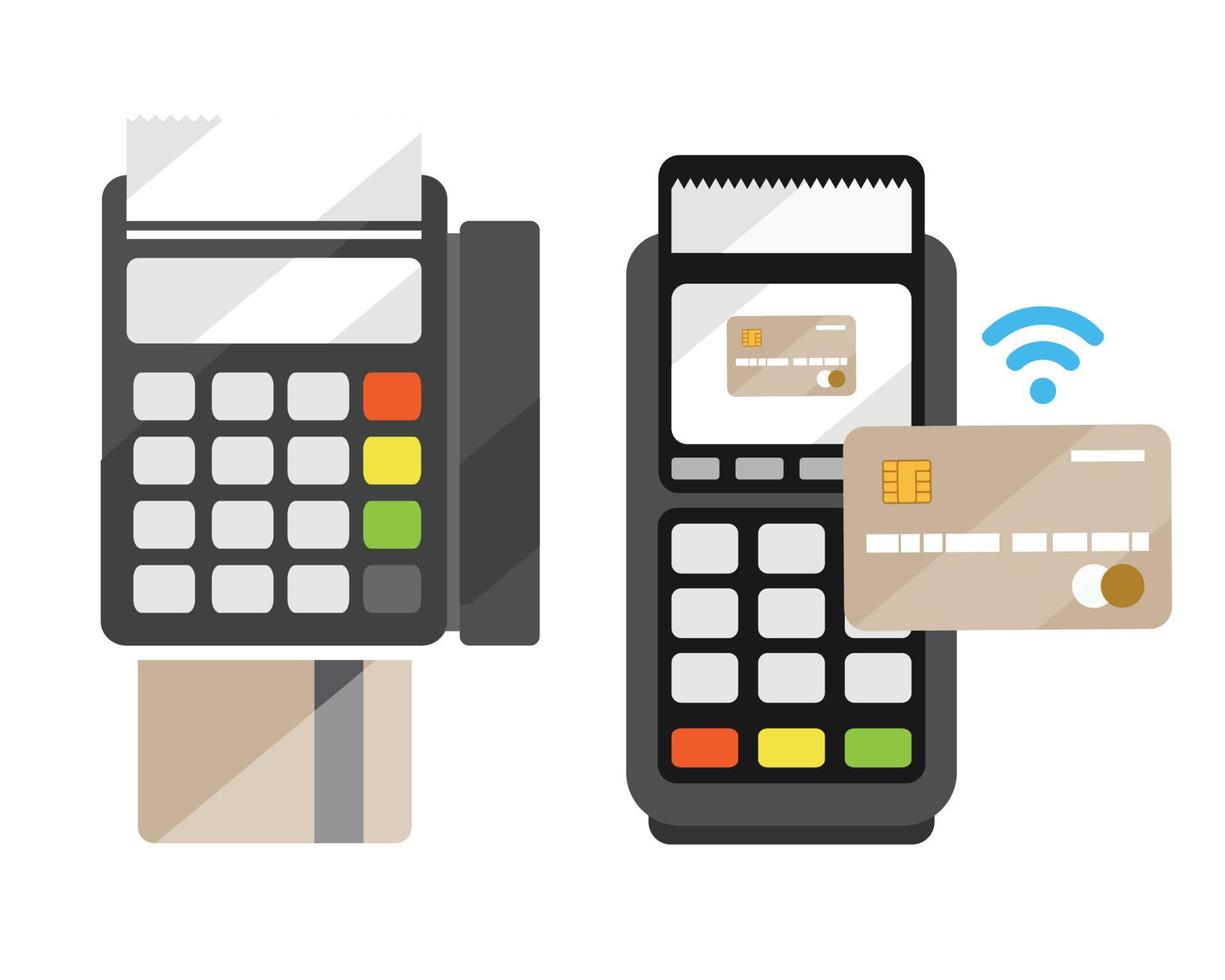 Mobile smartphone payment, Nfc technology in a smartphone contactless wireless pay vector