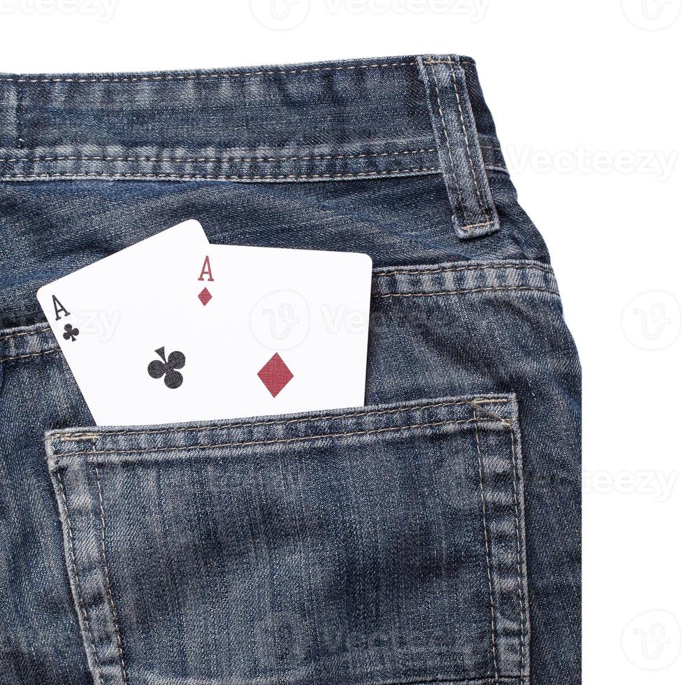 deck of cards in pocket photo