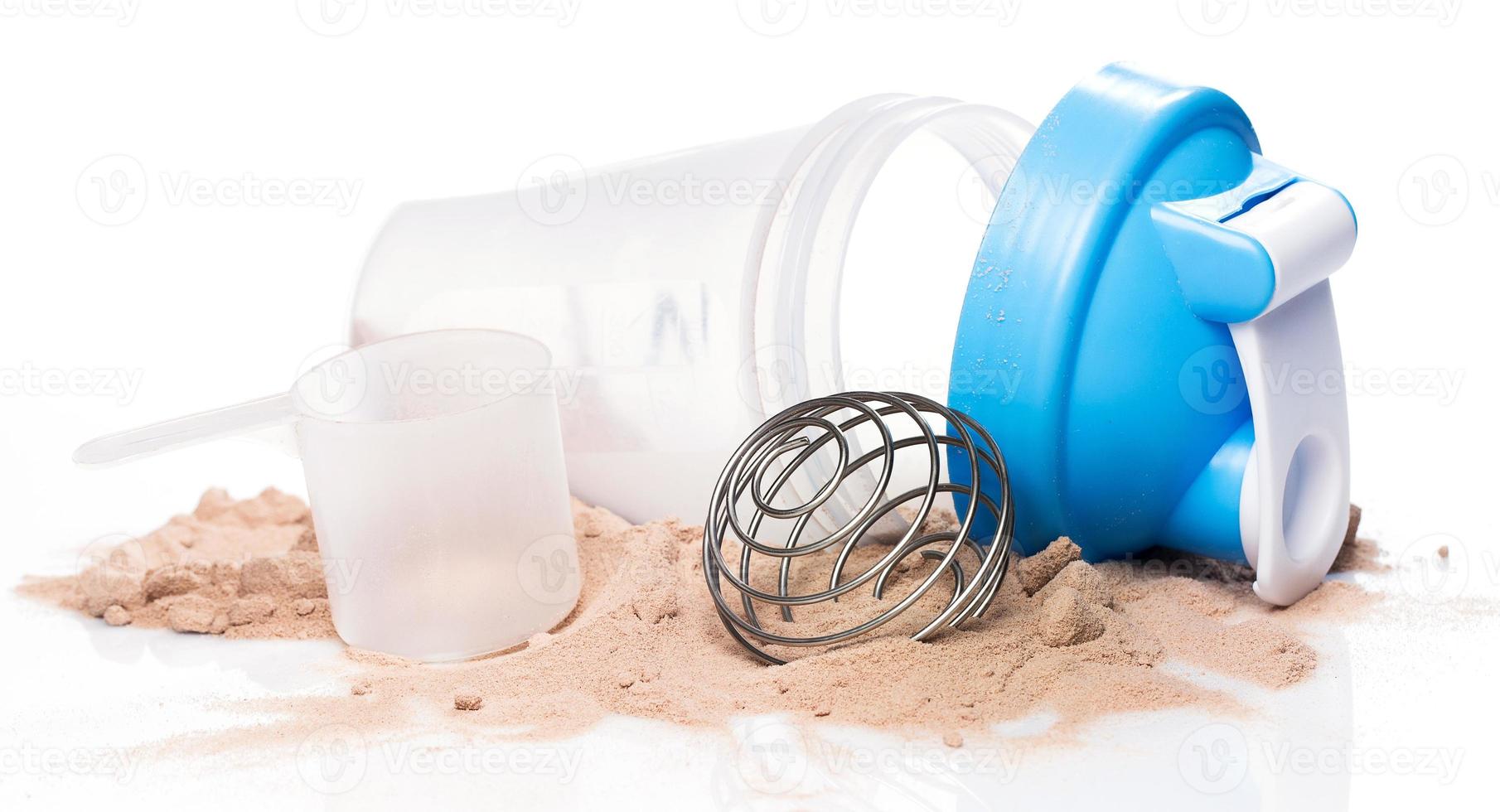 Shaker and protein powder photo