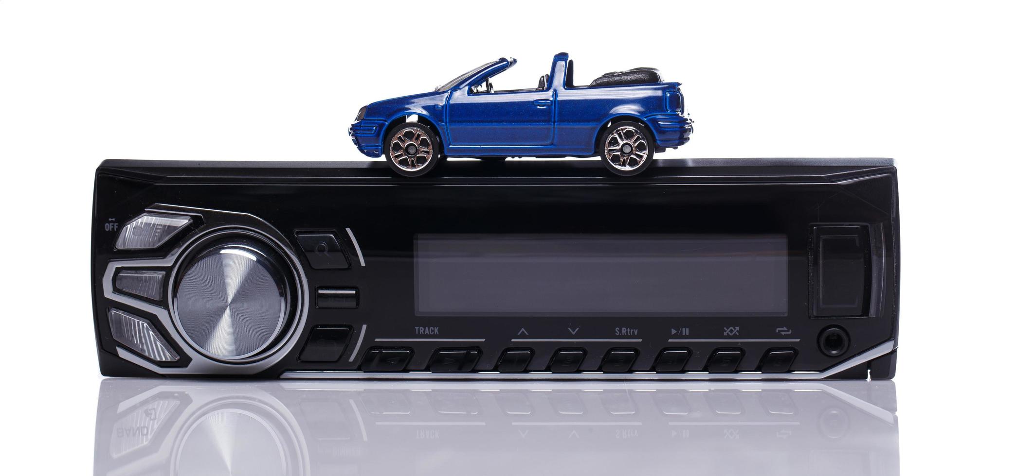Car audio system and toy vehicle photo