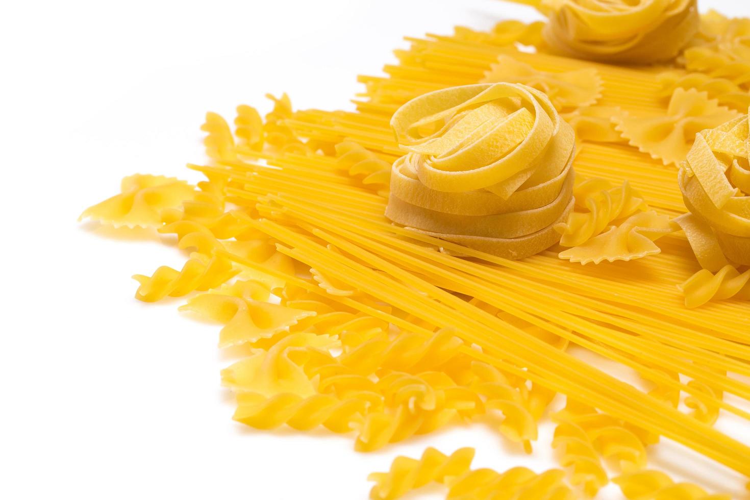 Different Uncooked pasta photo