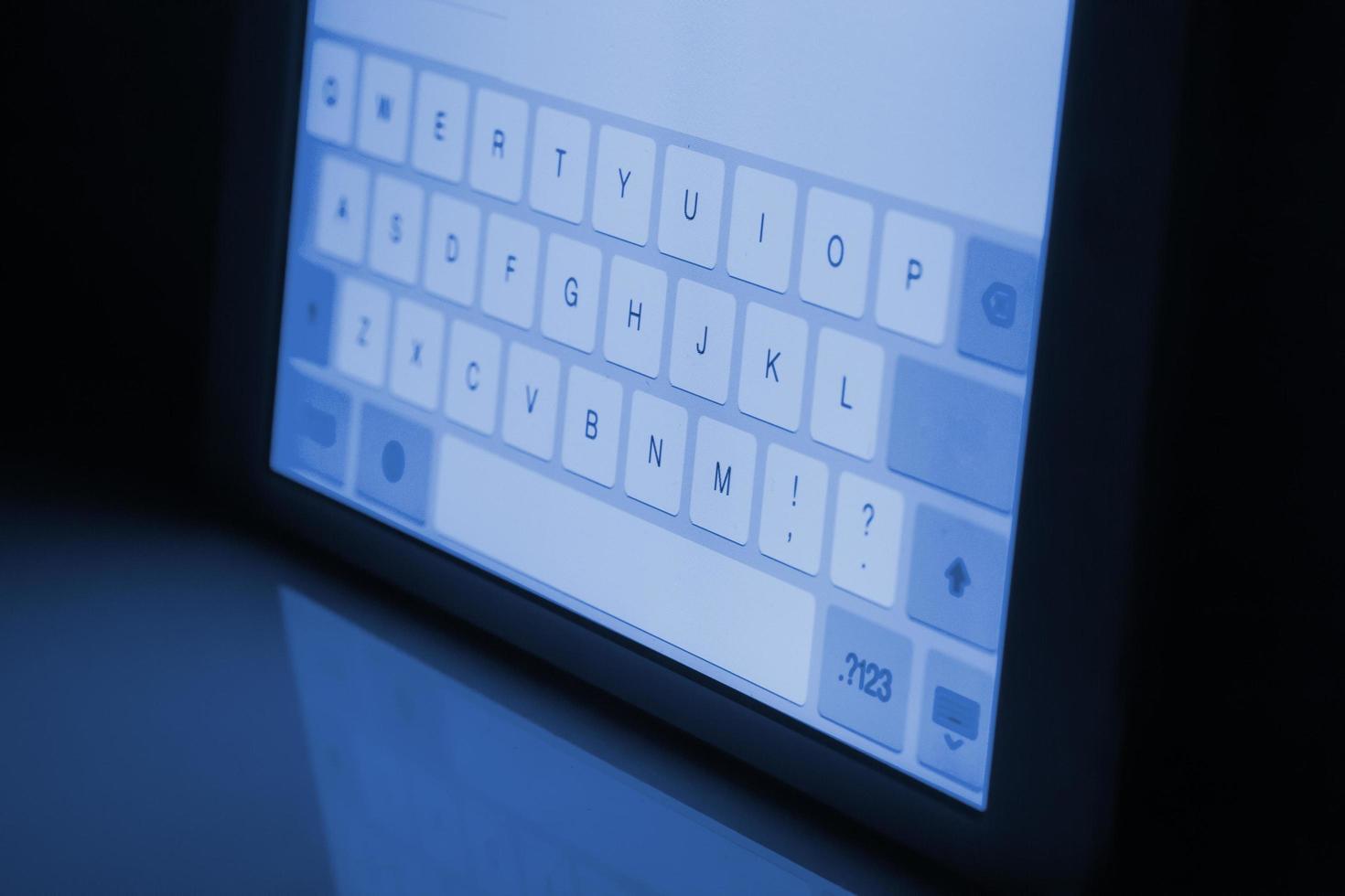 Tablet pc keyboard photo