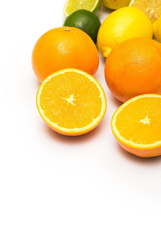 Different citrus fruits photo