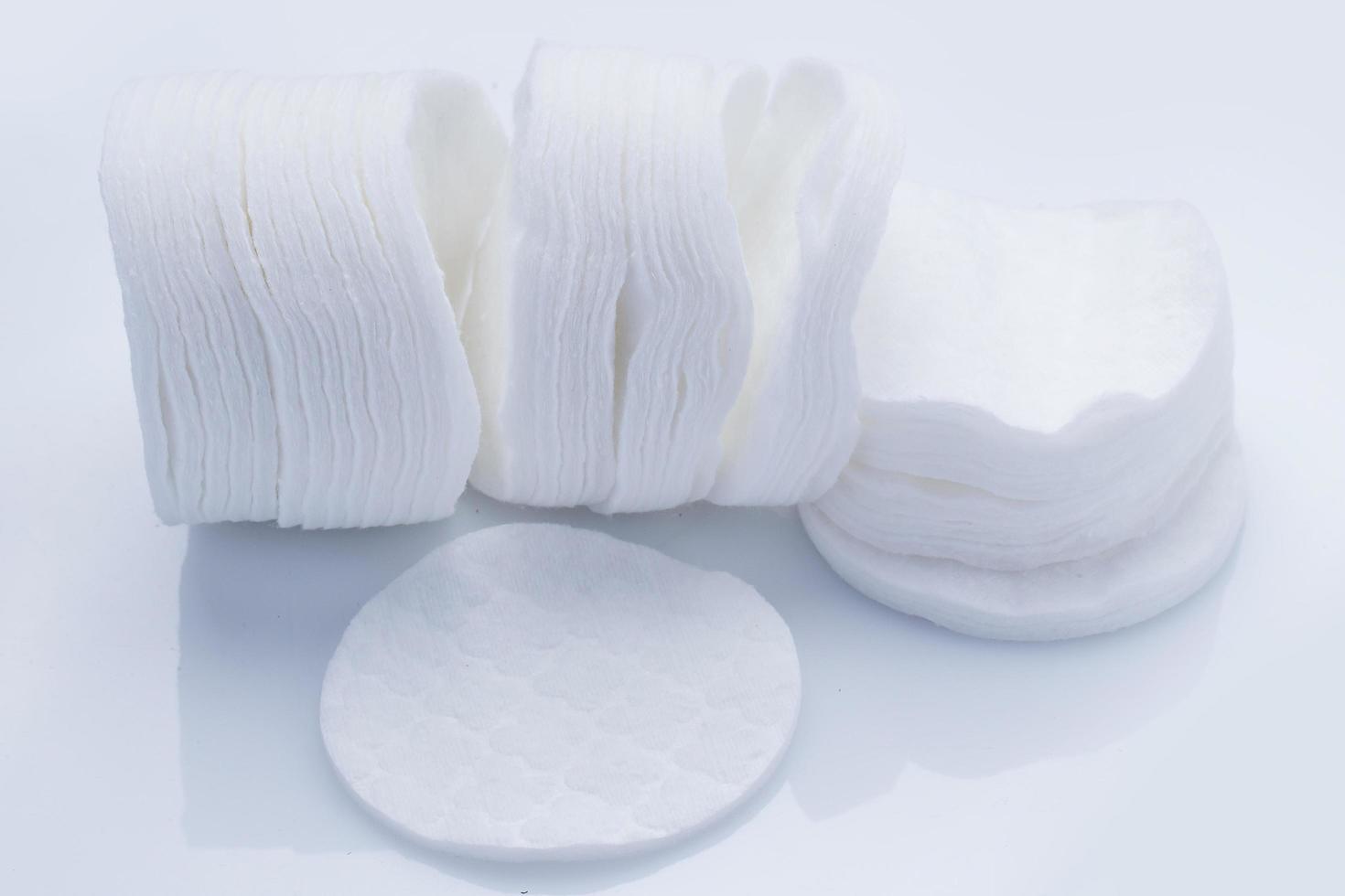 Closeup of cotton pads photo