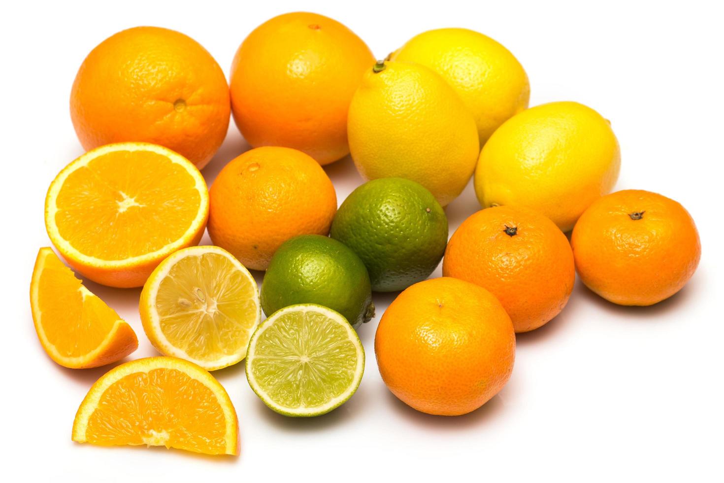 Different citrus fruits photo