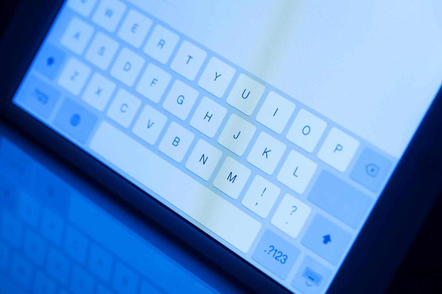 Tablet pc keyboard photo