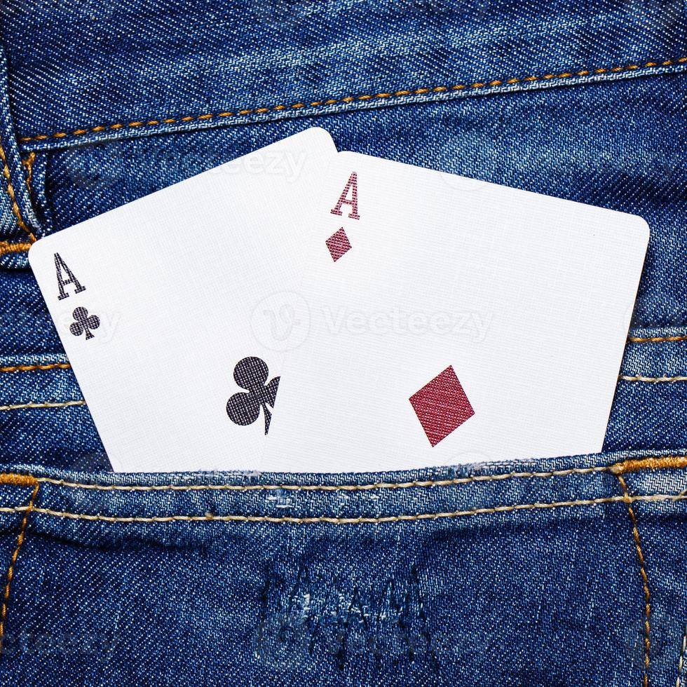 deck of cards in pocket photo