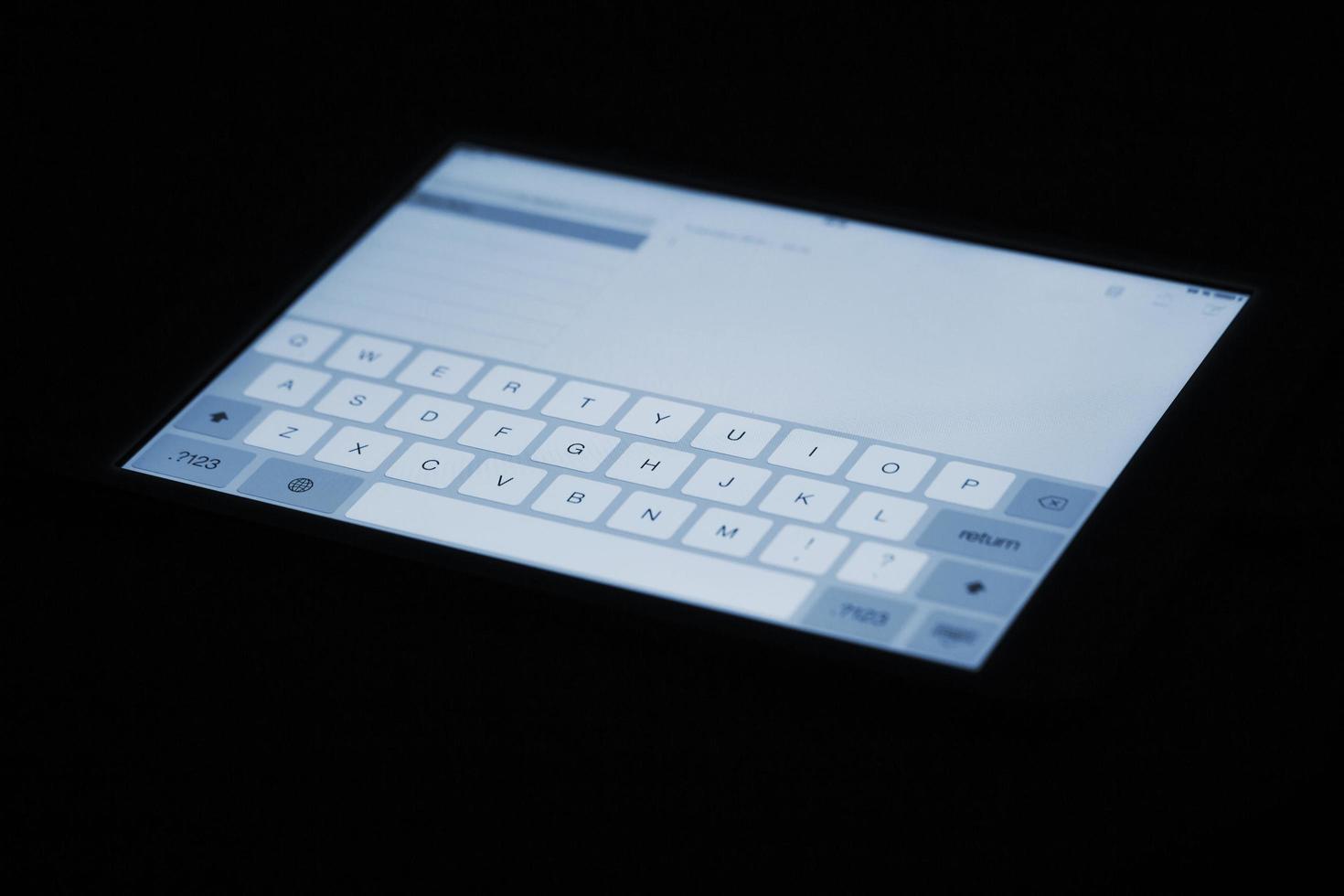 Tablet pc keyboard photo