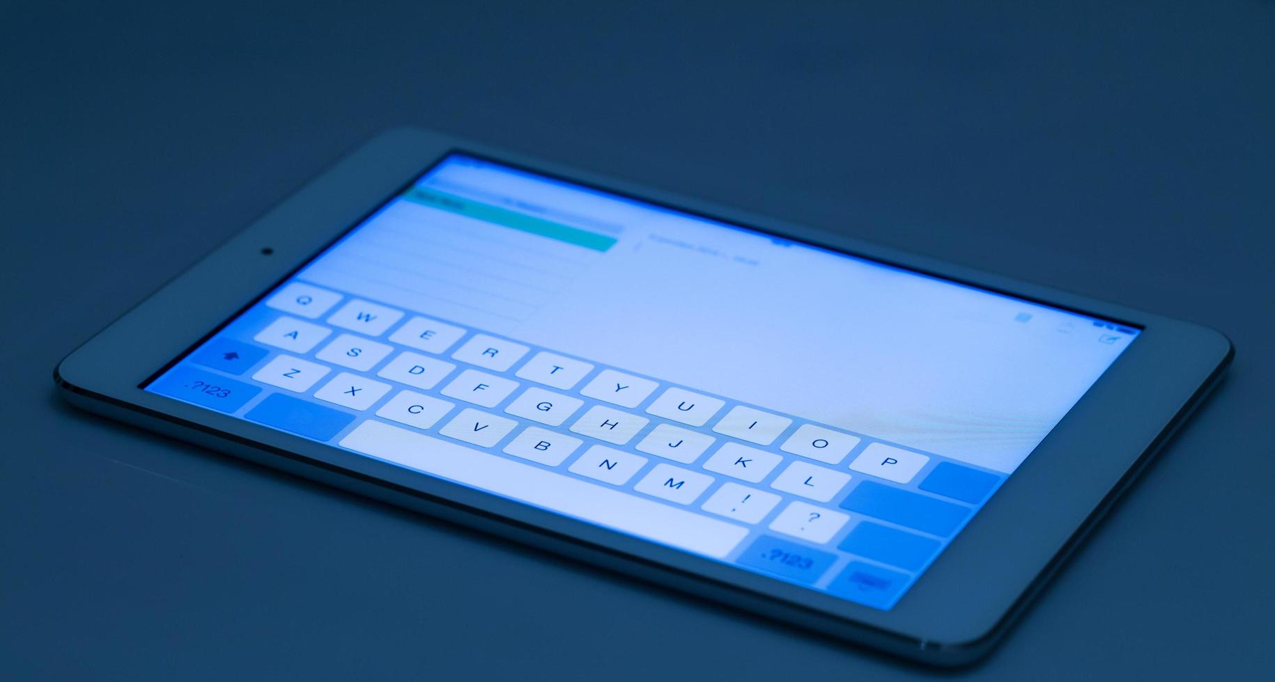 Tablet pc keyboard photo