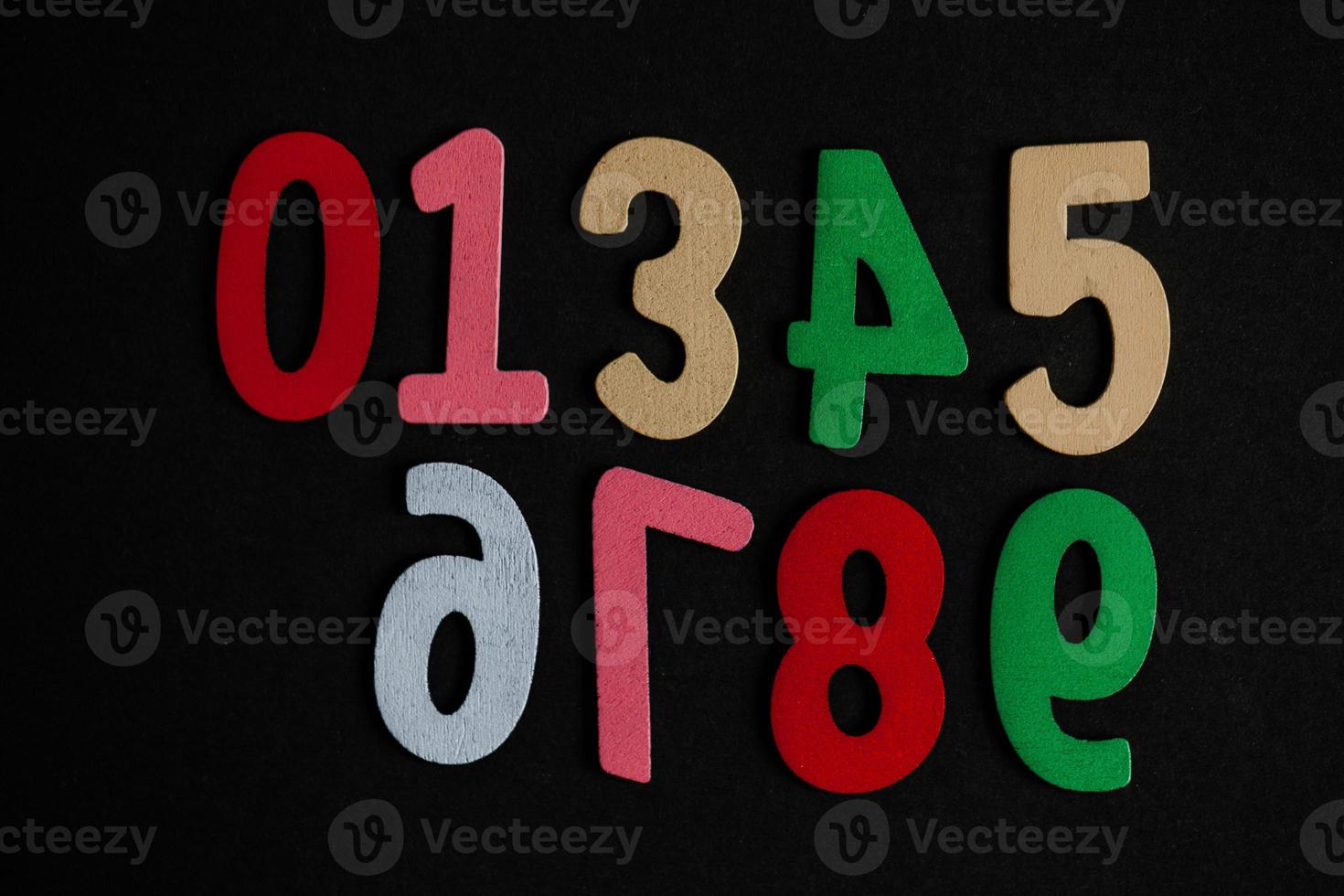 Background of numbers. from zero to nine. Numbers texture. Finance data concept. Matematic. Seamless pattern with numbers. financial crisis concept. Business success. photo