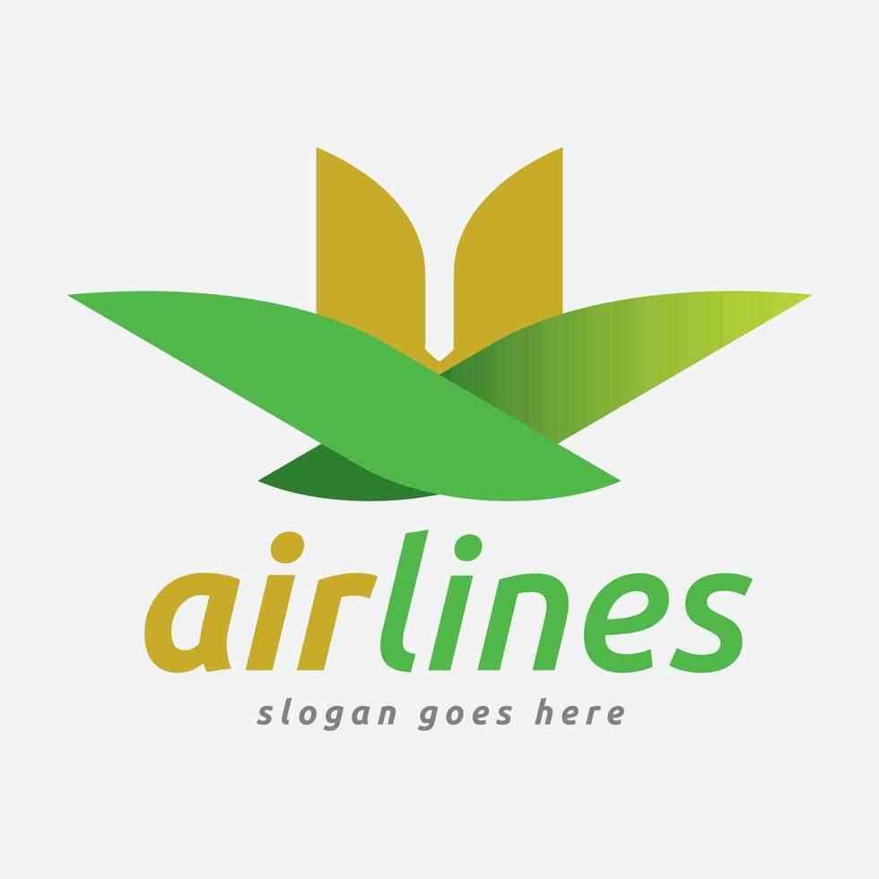 Airlines and Aviation Travel Agency Logo vector