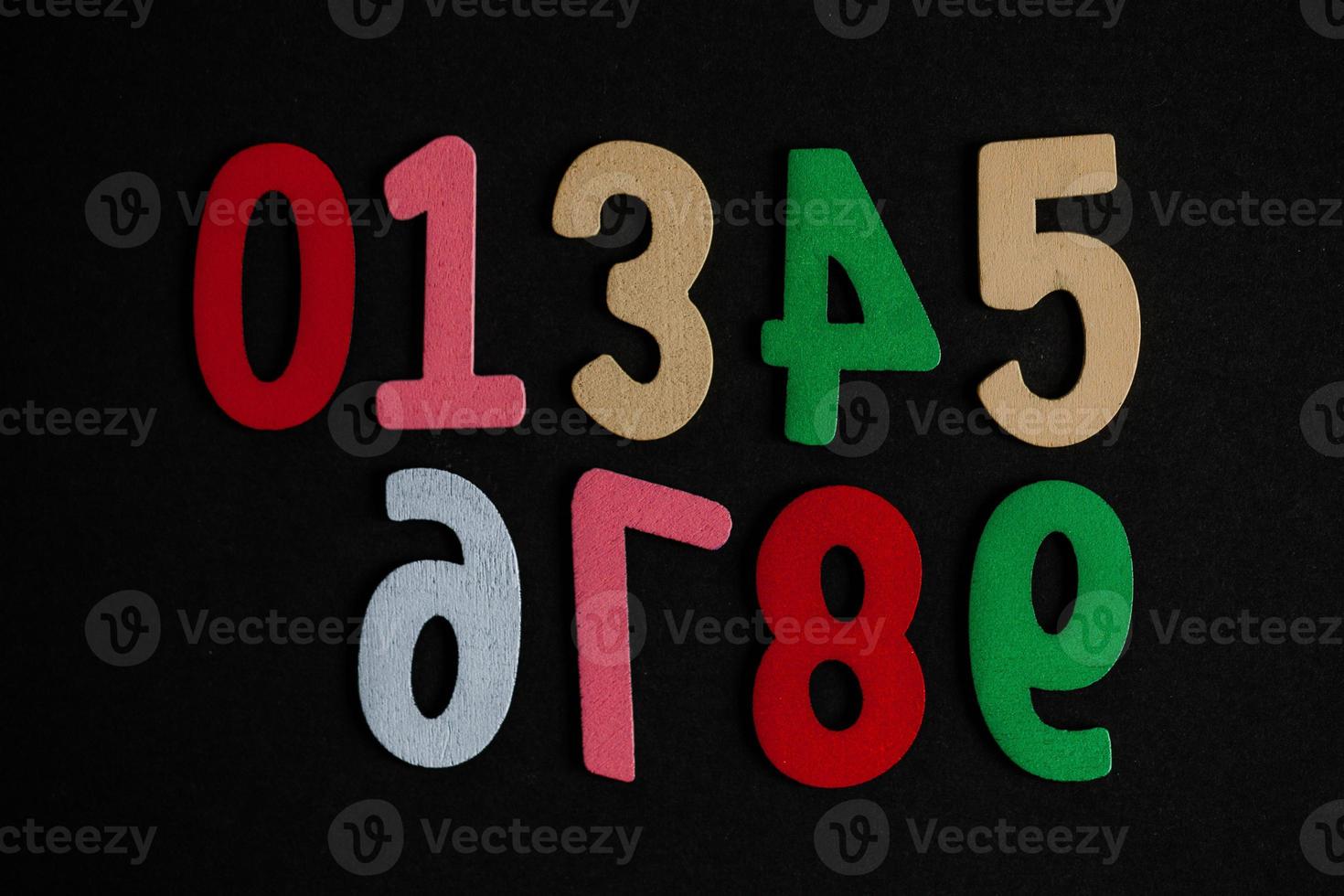 Background of numbers. from zero to nine. Numbers texture. Finance data concept. Matematic. Seamless pattern with numbers. financial crisis concept. Business success. photo